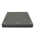 Granitbord 400x400x50 mm med 3xM8 gevindhuller DIN 876/0